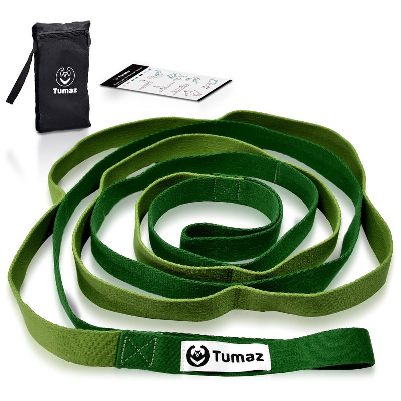 Tumaz Yoga Straps for Stretching, Multi-Loop Strap with 10 Loops for Physical Therapy, Pilates & Gymnastics - Image 1